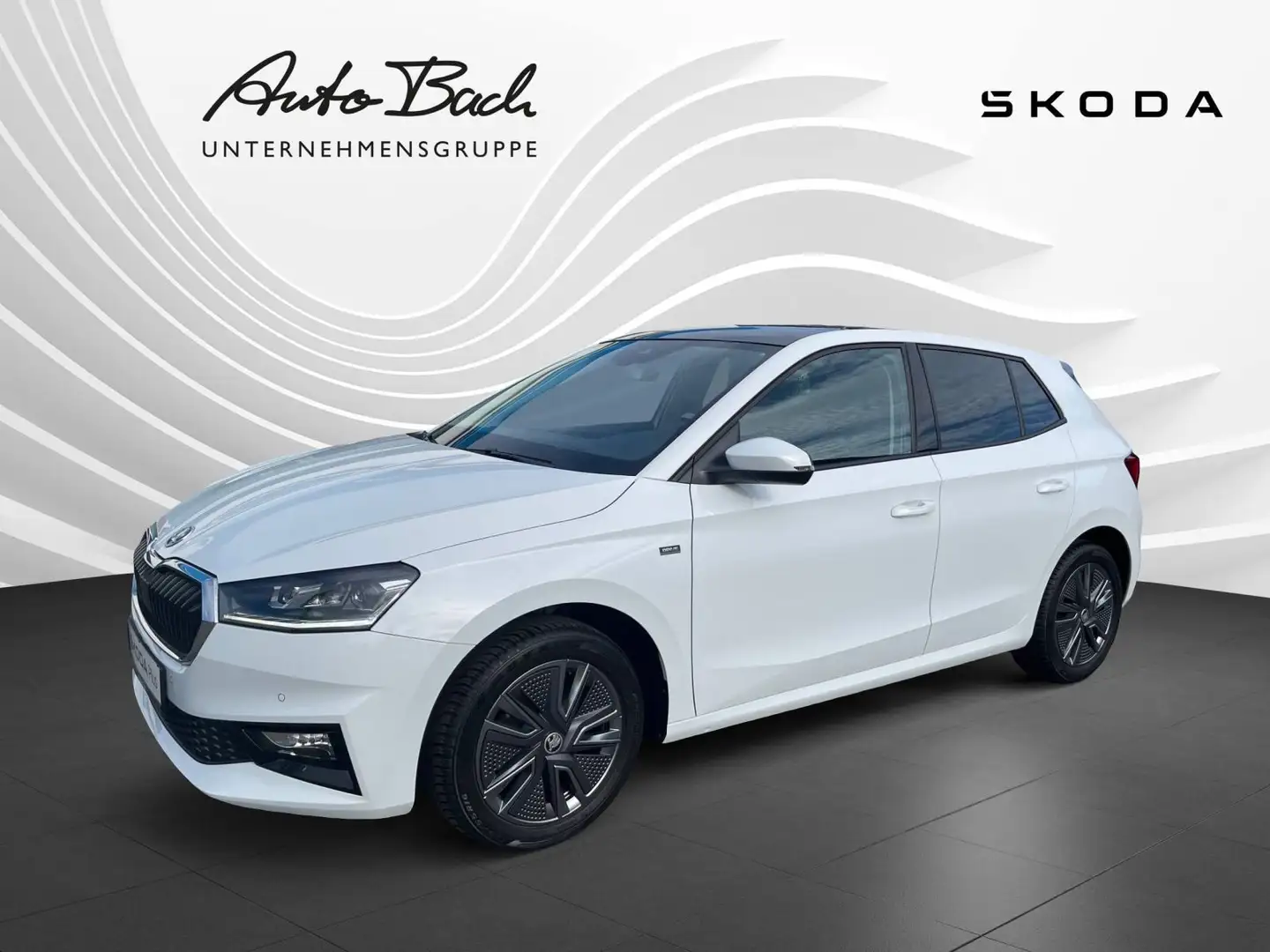 Skoda Fabia Selection 1.0 TSI DSG Panoramadach Weiß - 1