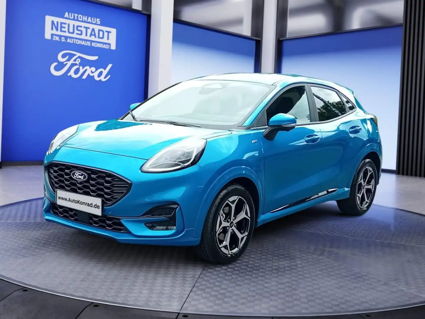 Ford Puma 1.0 .0 MHEV ST-LINE *WinterPk*KomfortPk*360Kamera* Blauw - 1