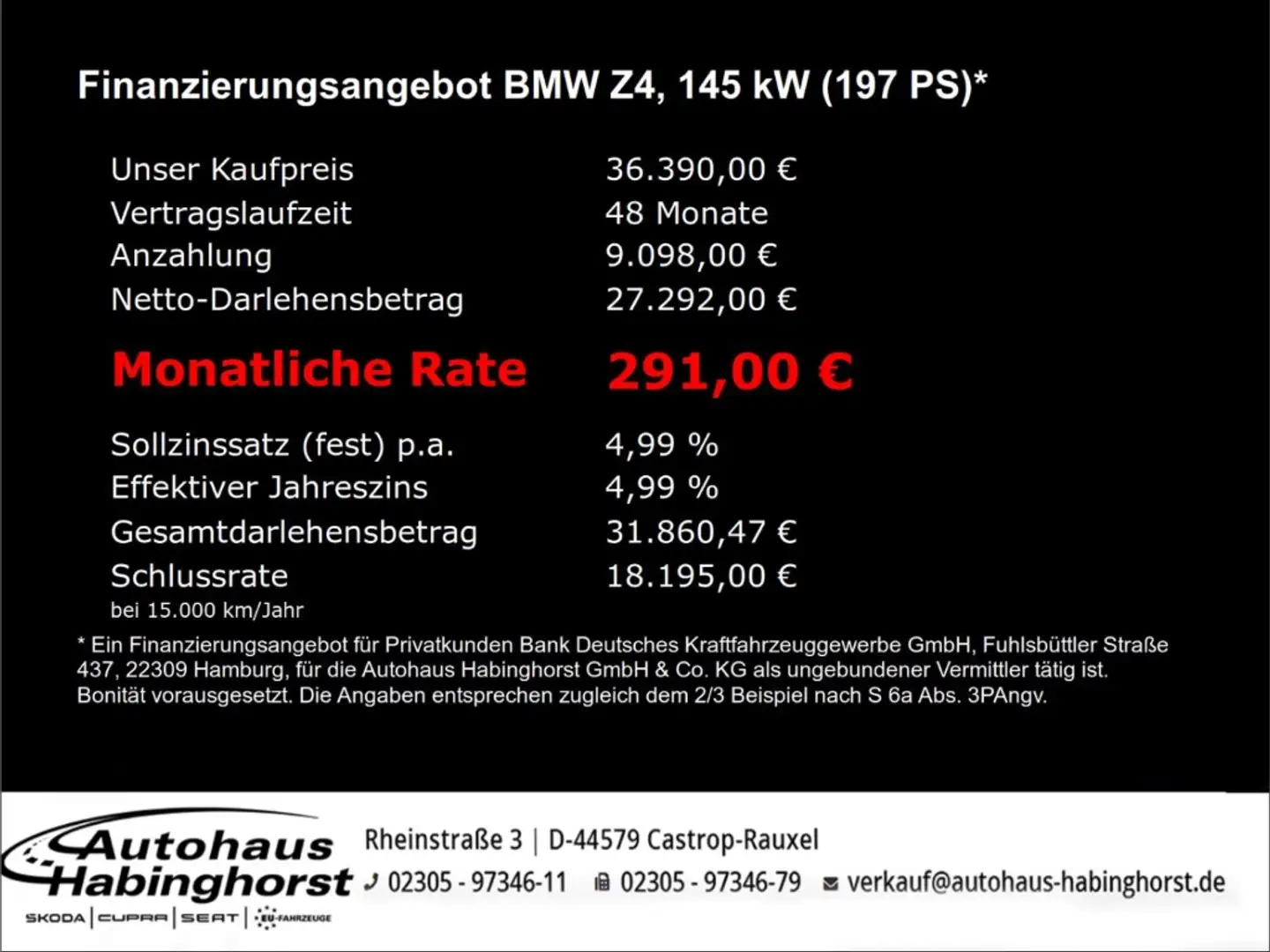 BMW Z4 Roadster sDrive i20 Sport Line LED SHZ HeadUp Weiß - 2