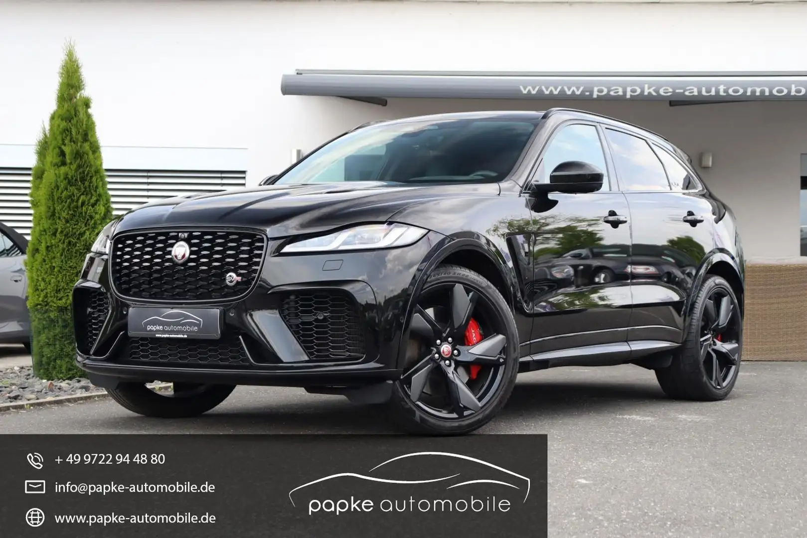 Jaguar F-Pace SVR V8 AWD +AHK+BLACK-PACK+AdSR+HEAD-UP+22ZOLL+ Nero - 1
