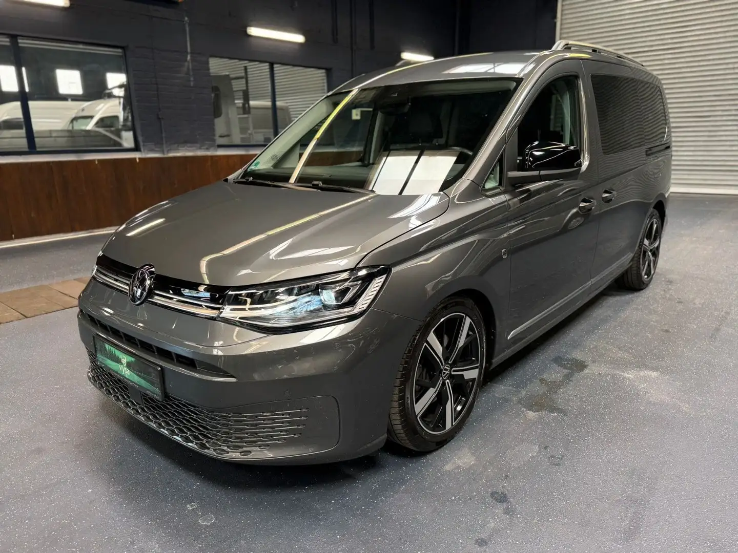Volkswagen Caddy Style Maxi 7 Sitze Virtual ACC LED AHK CAM Grijs - 2