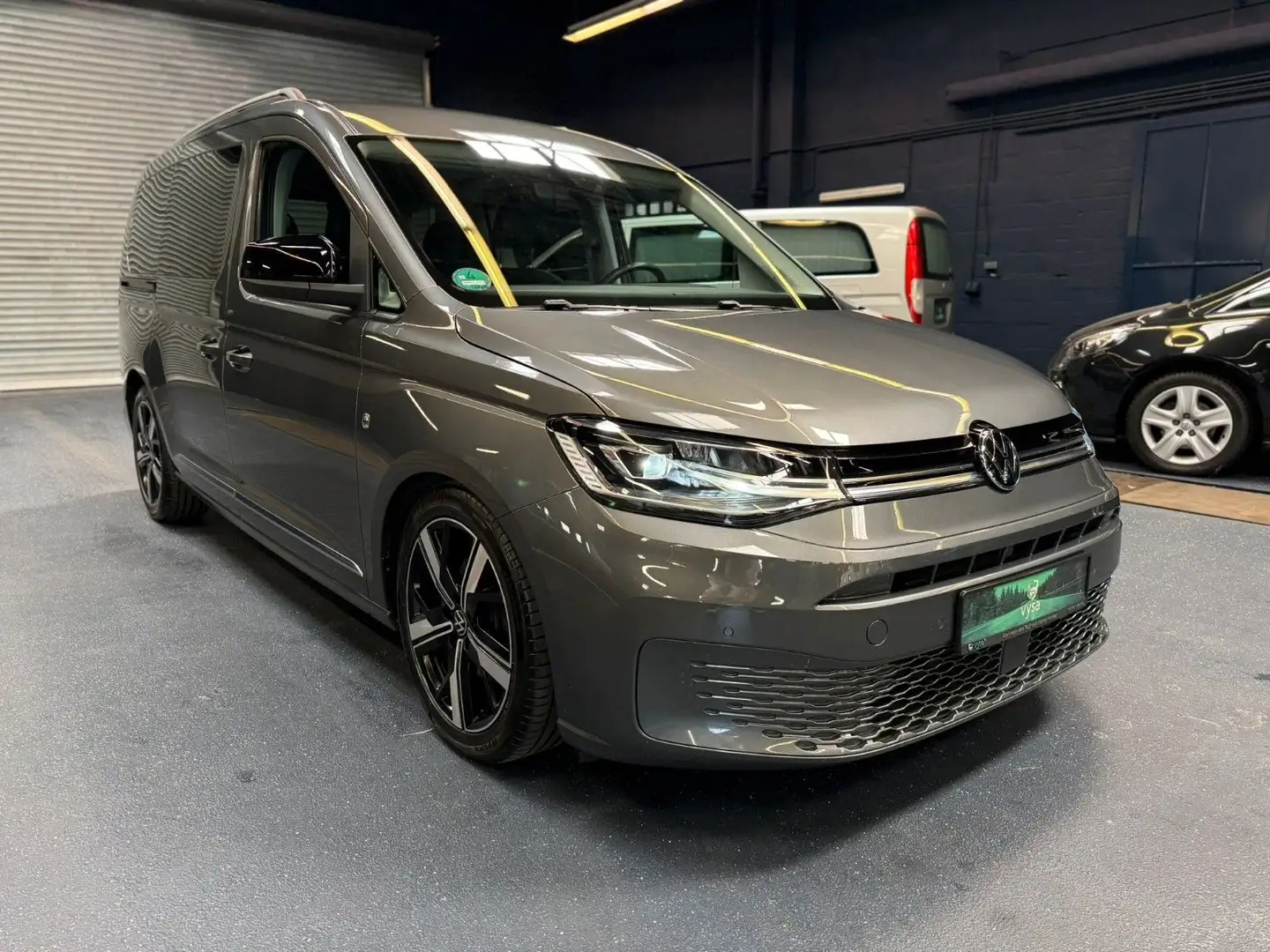 Volkswagen Caddy Style Maxi 7 Sitze Virtual ACC LED AHK CAM Grijs - 1
