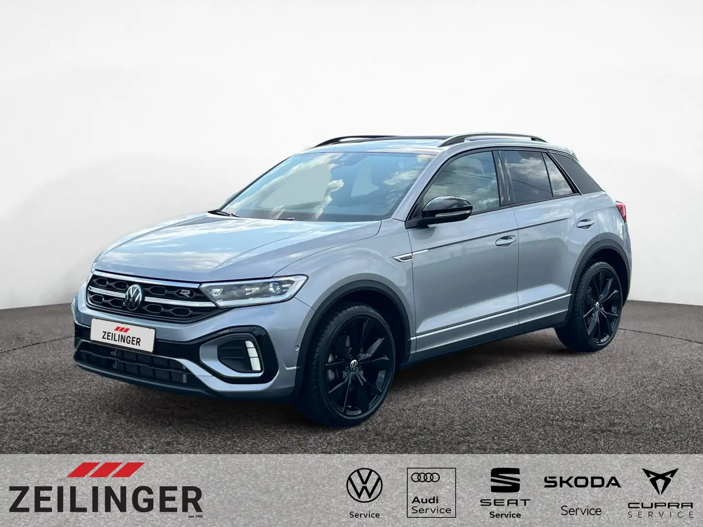 Volkswagen T-Roc R-Line 4Mo TSI DSG|PANO|KAMERA|NAVI|ACC Silber - 1