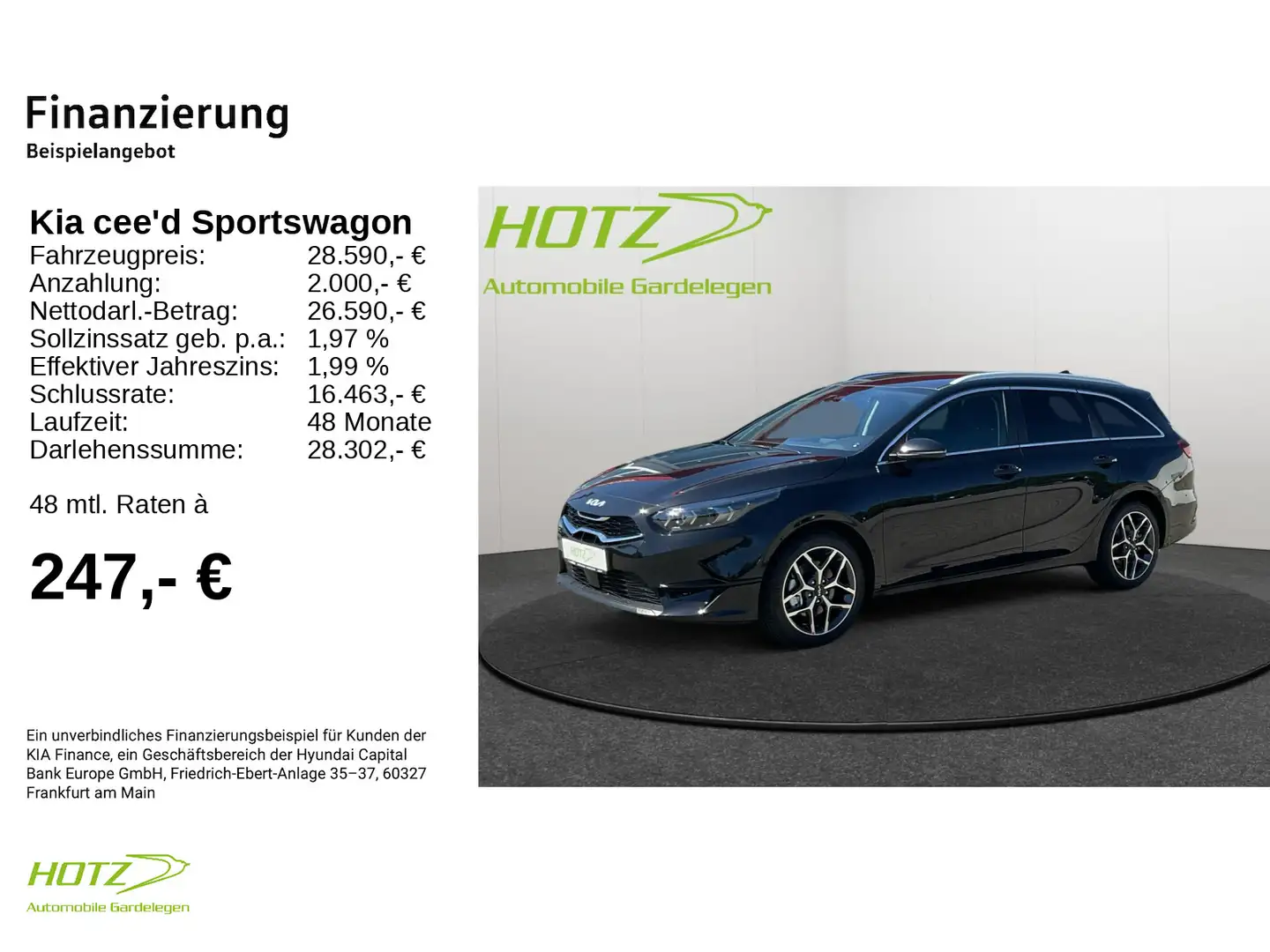 Kia Ceed SW / cee'd SW Ceed SW 1.5T DCT Ultimate Edition LED/Navi/Kamer Noir - 2