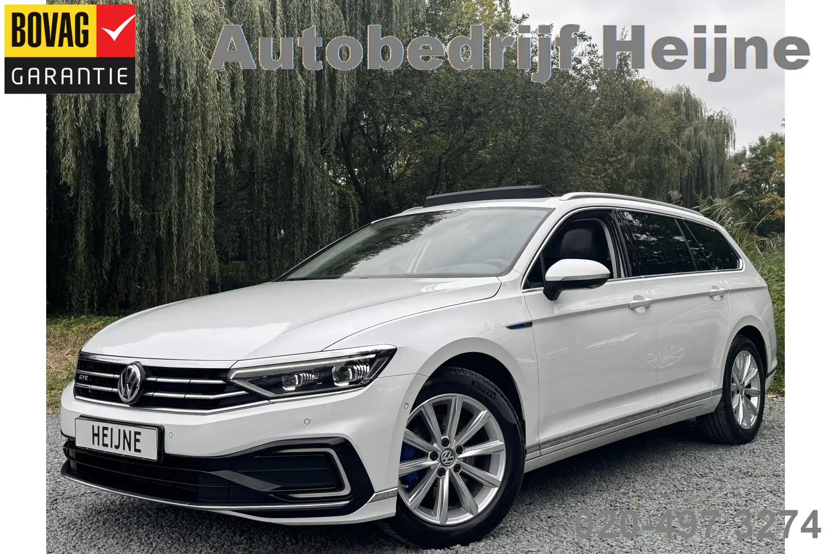 Volkswagen Passat Variant 218PK DSG HYBRID GTE BUSINESS TREKHAAK/LEDER/IQ-LI Wit - 1
