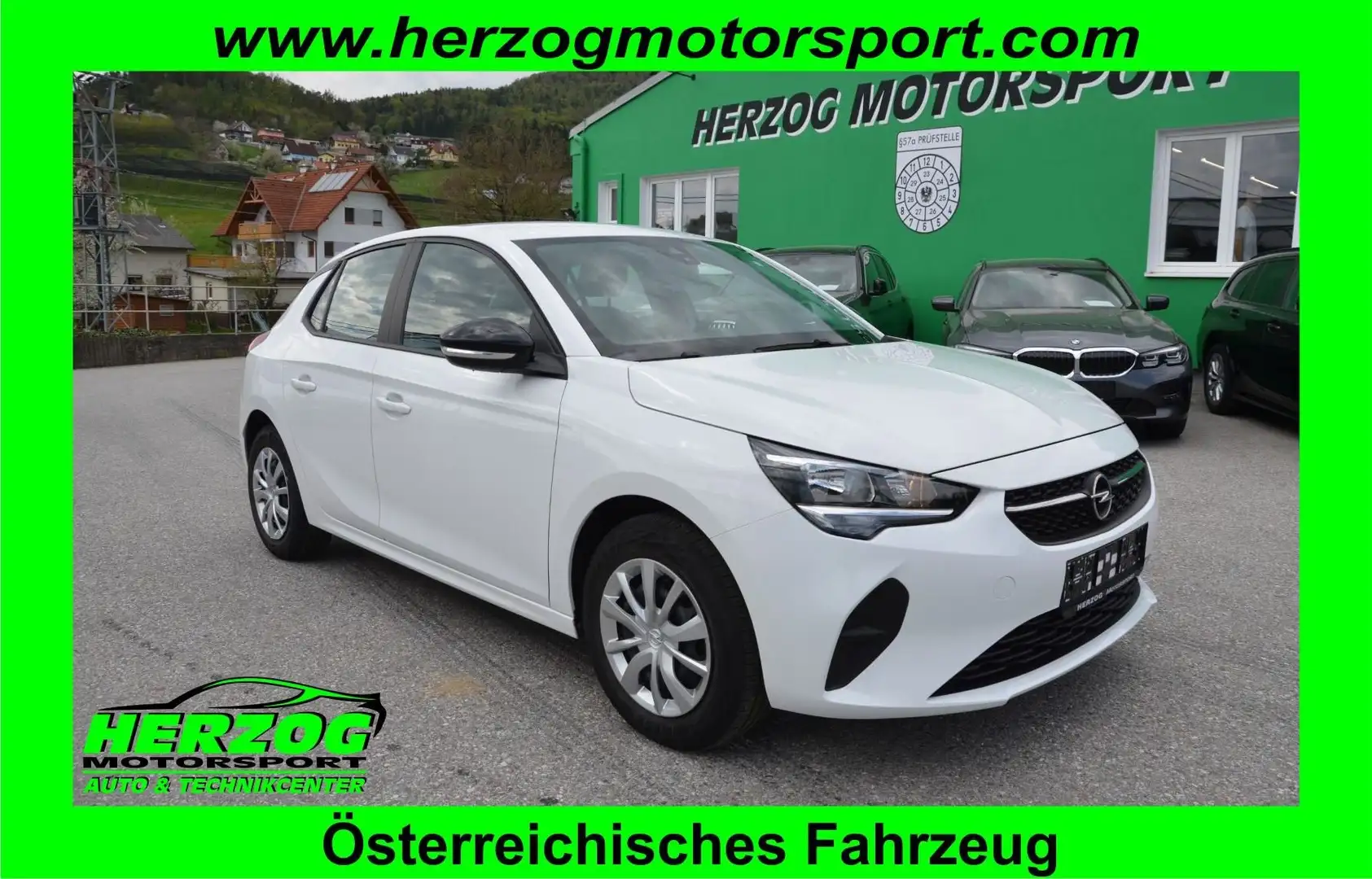 Opel Corsa Corsa 1,2 Edition KLIMA TEMPO 1.BESITZ Weiß - 1