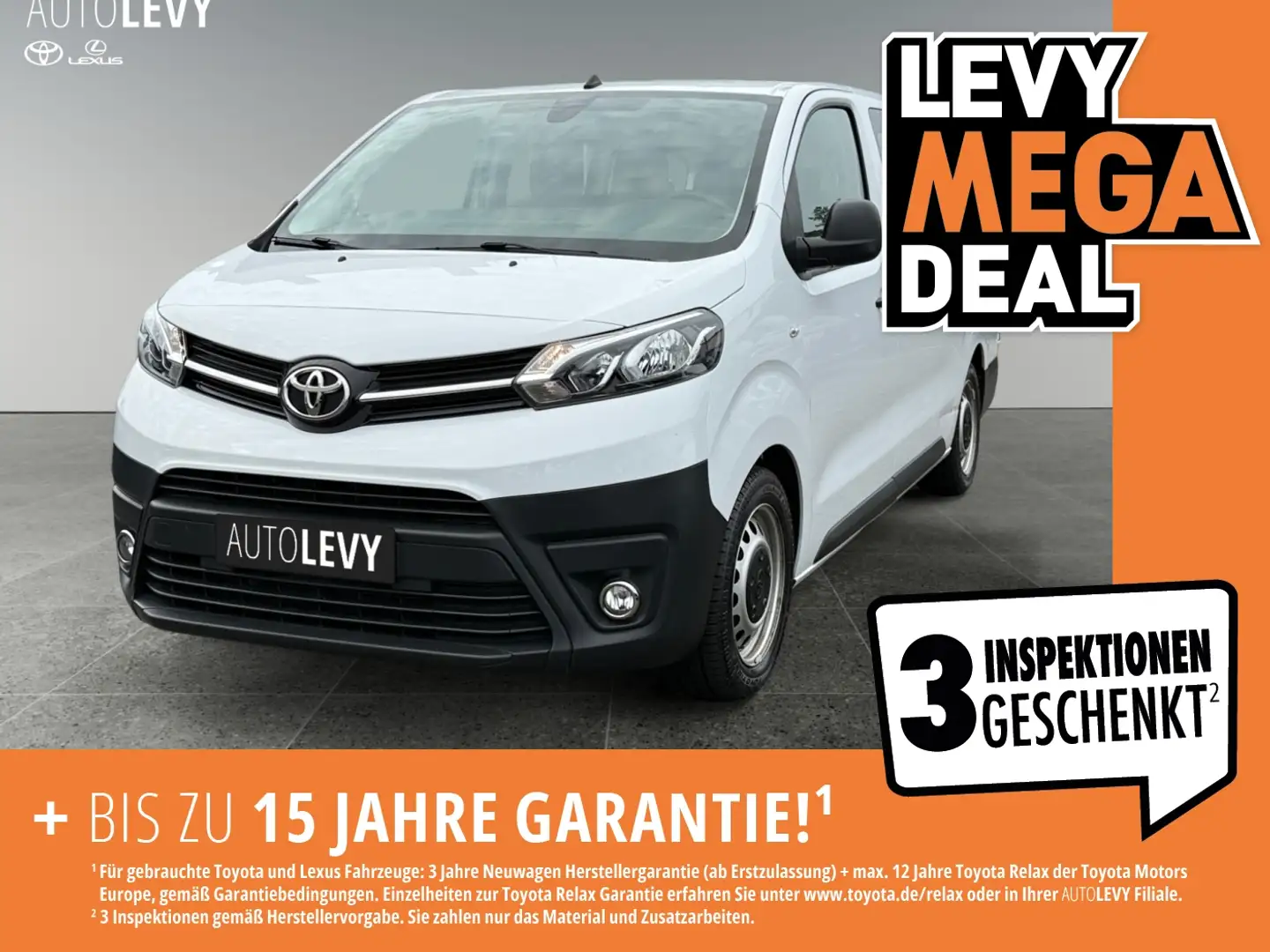 Toyota Proace Kombi 2.0 L2 Comfort +Navi+9-Sitze+Klima++ Weiß - 1