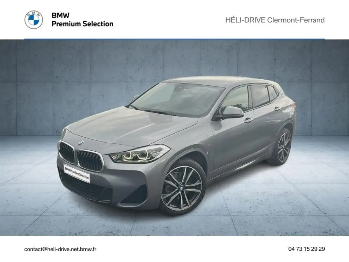 BMW X2 sDrive18dA 150ch M Sport Euro6d-T Gris - 1