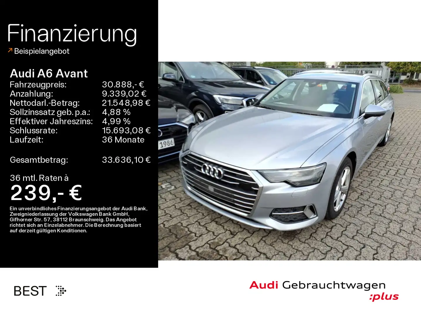 Audi A6 sport 40 TDI AHK*Tour*Kamera Argent - 1