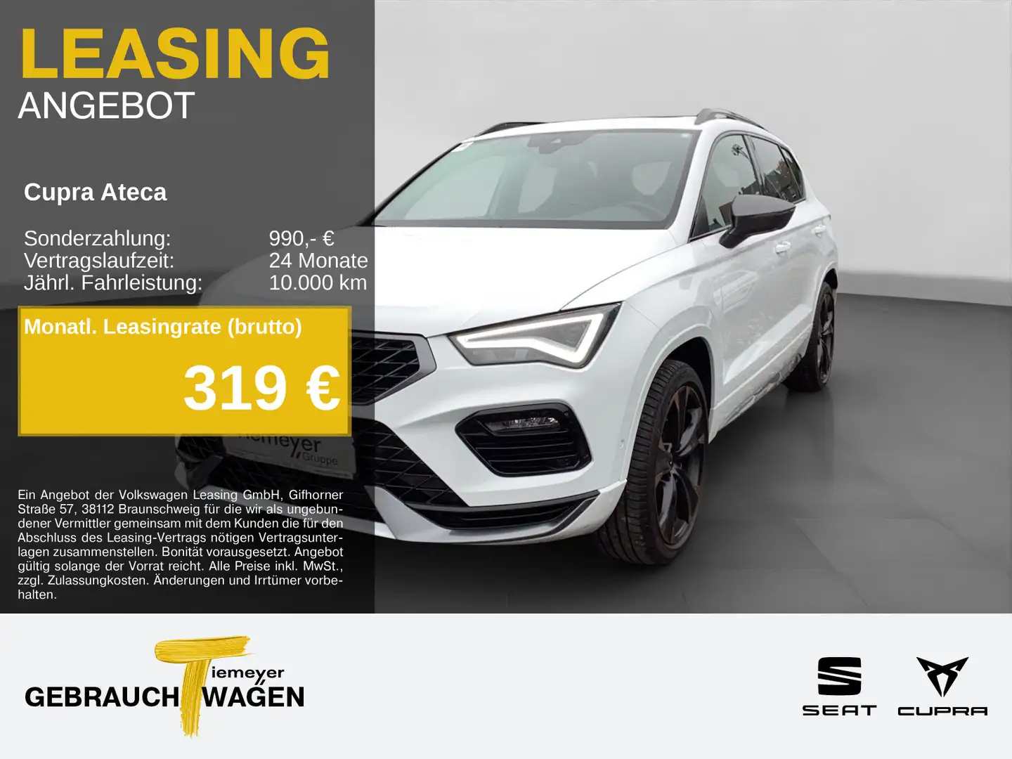 CUPRA Ateca VZ 2.0 TSI PANO AHK BEATS eKLAPPE KAMERA Weiß - 1