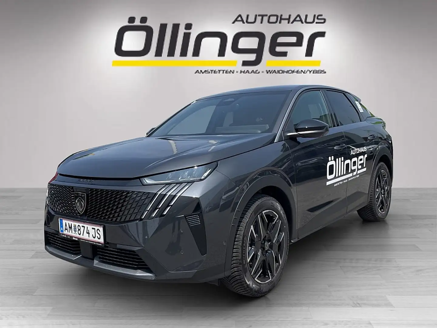 Peugeot 3008 Hybrid 145 e-DCS6 Allure Grau - 1