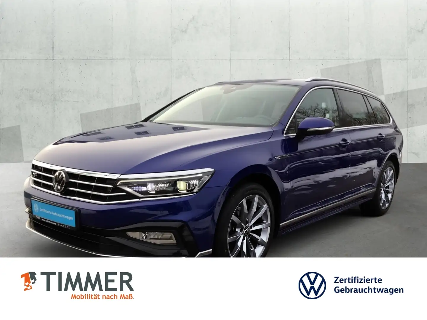 Volkswagen Passat Variant 2.0 TDI DSG R-LINE +AHK +STHZ +IQ.LIGHT +ACC +RKA Bleu - 1