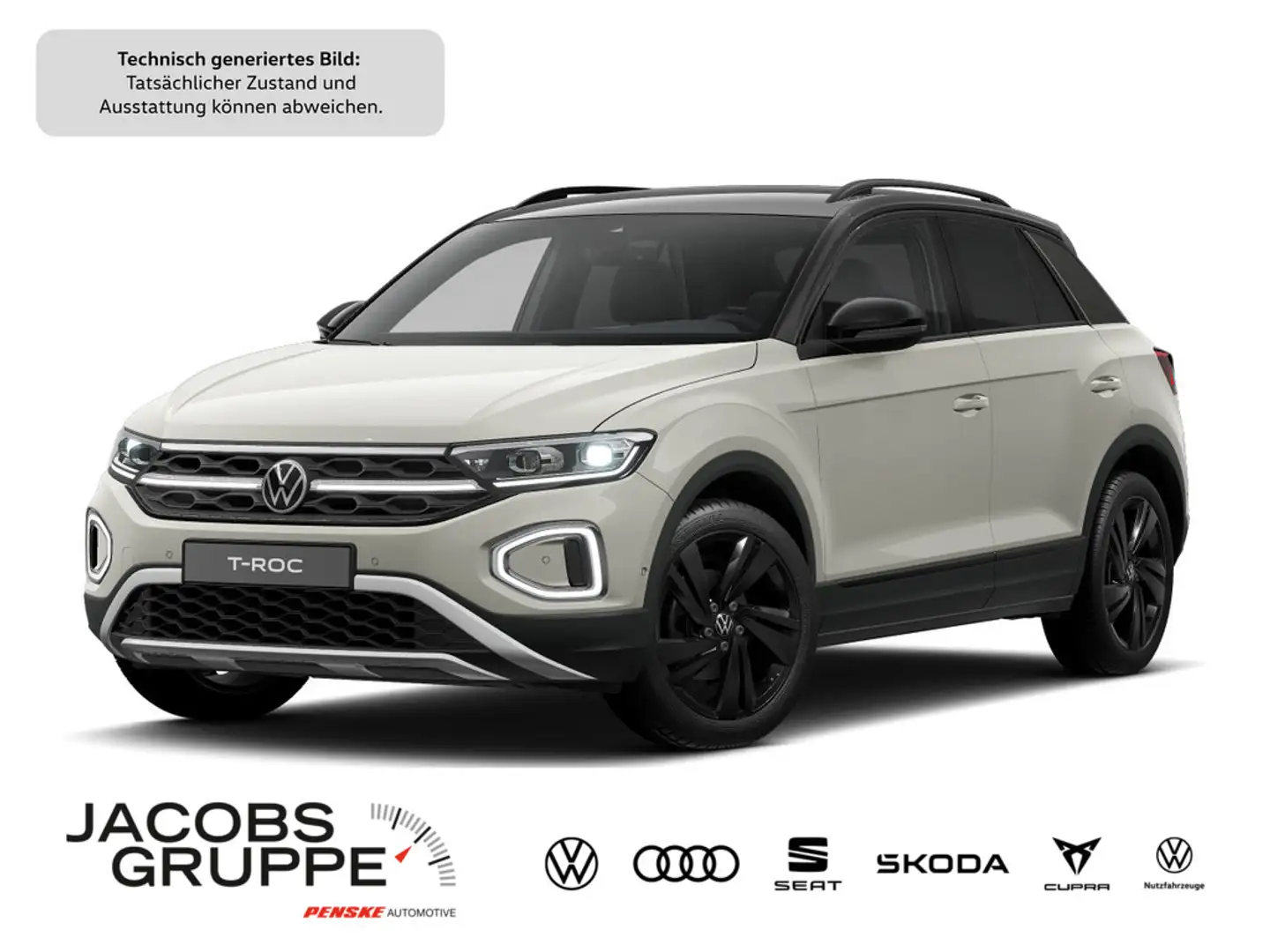 Volkswagen T-Roc Style 1.5 l TSI Style Black Style/IQ.Light/Navi/AHK Grau - 1