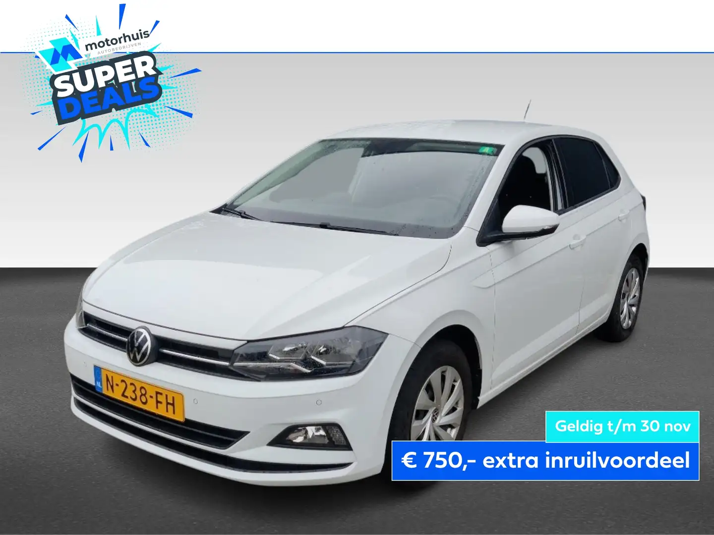 Volkswagen Polo 1.0 TSI 95PK 5DRS COMFORTLINE NAVI PDC TEL NAP Blanc - 1