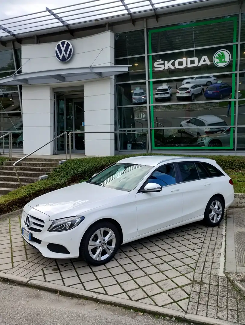 Mercedes-Benz C 220 C SW 220 d (bt) auto Blanc - 1