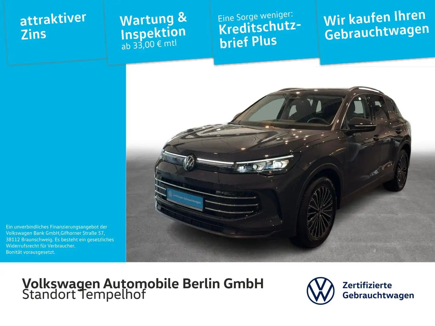 Volkswagen Tiguan 1.5eTSI DSG Elegance NAVI*NewModell*AHK Grau - 1