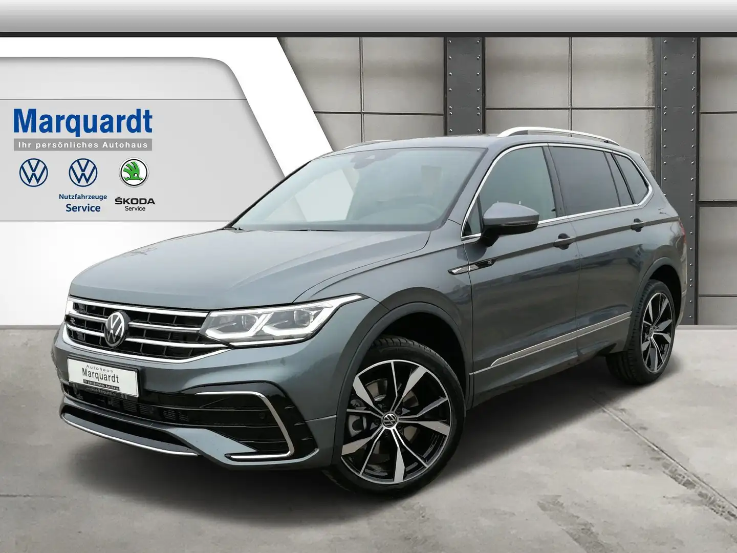 Volkswagen Tiguan Allspace 2.0 TSI R-Line Pano AHK 7Sitze Grau - 2