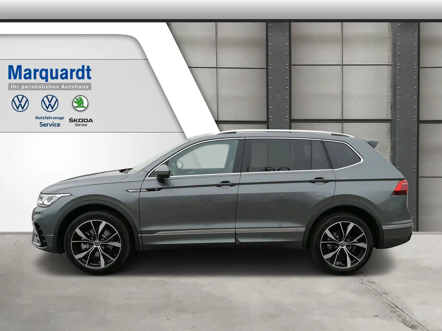 Volkswagen Tiguan Allspace 2.0 TSI R-Line Pano AHK 7Sitze Grau - 1
