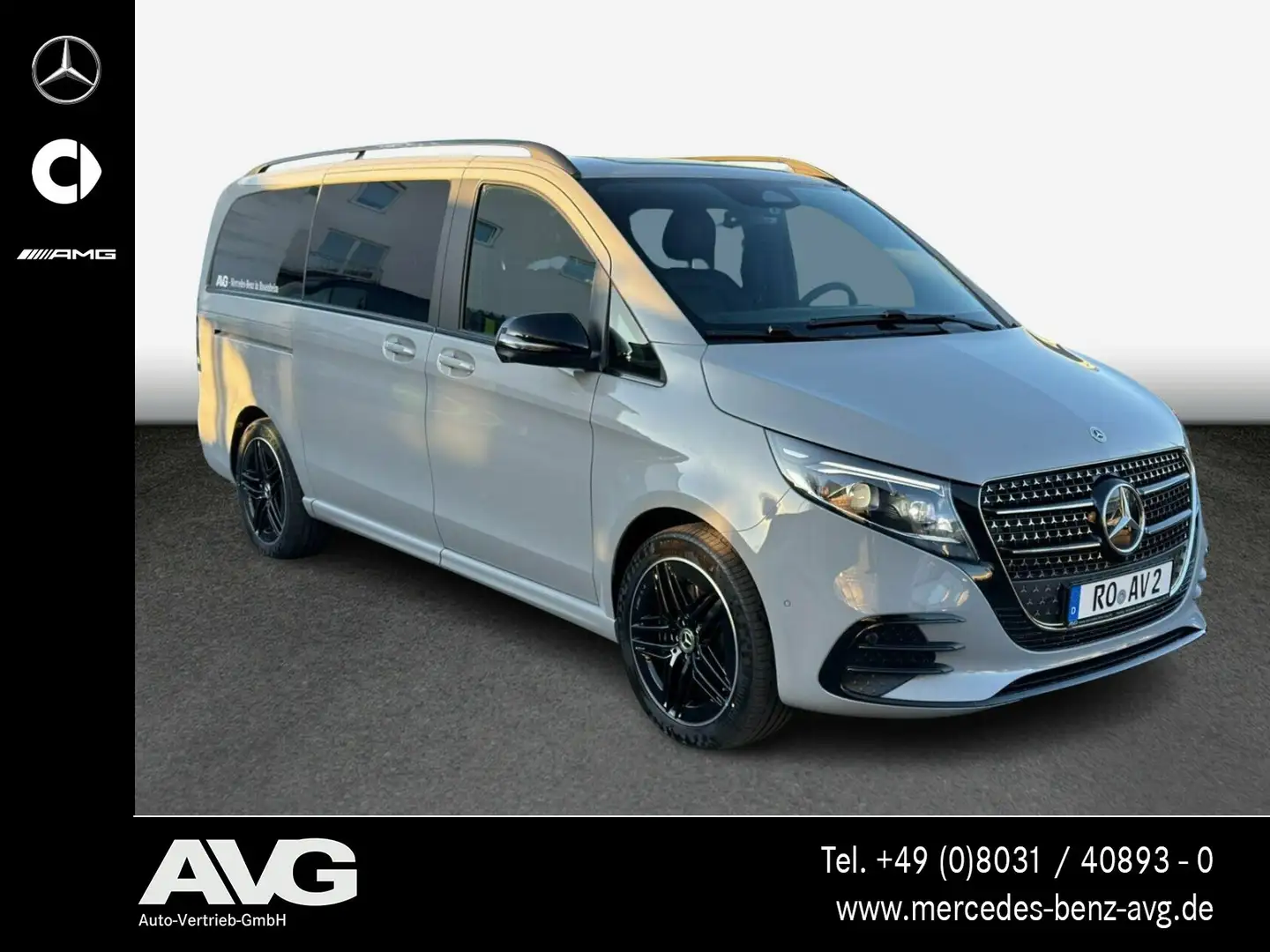 Mercedes-Benz V 300 V 300 d 4M AVANTGARDE Lang AMG LED 360° AHK Burm Grau - 2