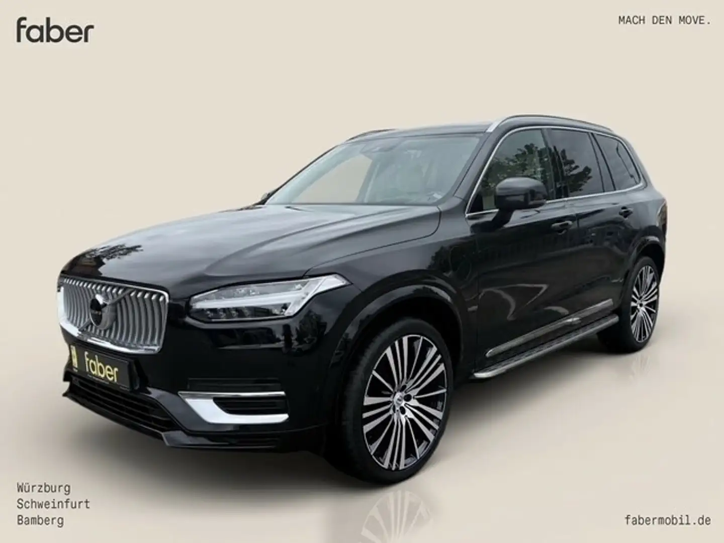 Volvo XC90 Inscr. Express. T8 Plug-In Hybrid AWD Schwarz - 2