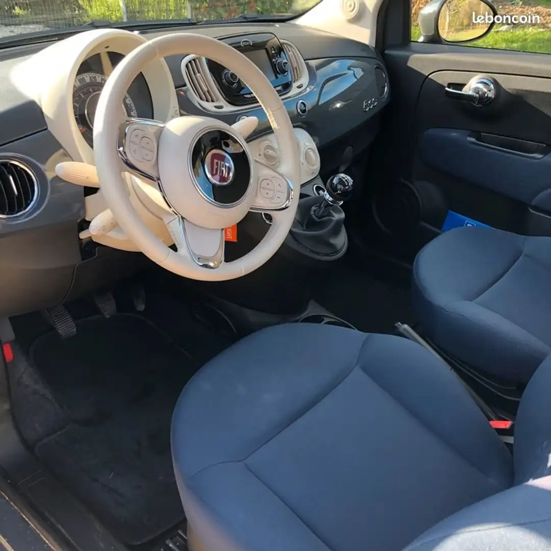 Fiat 500 500+1.0+70+ch+Hybride+BSG+S/S+Club Gris - 2