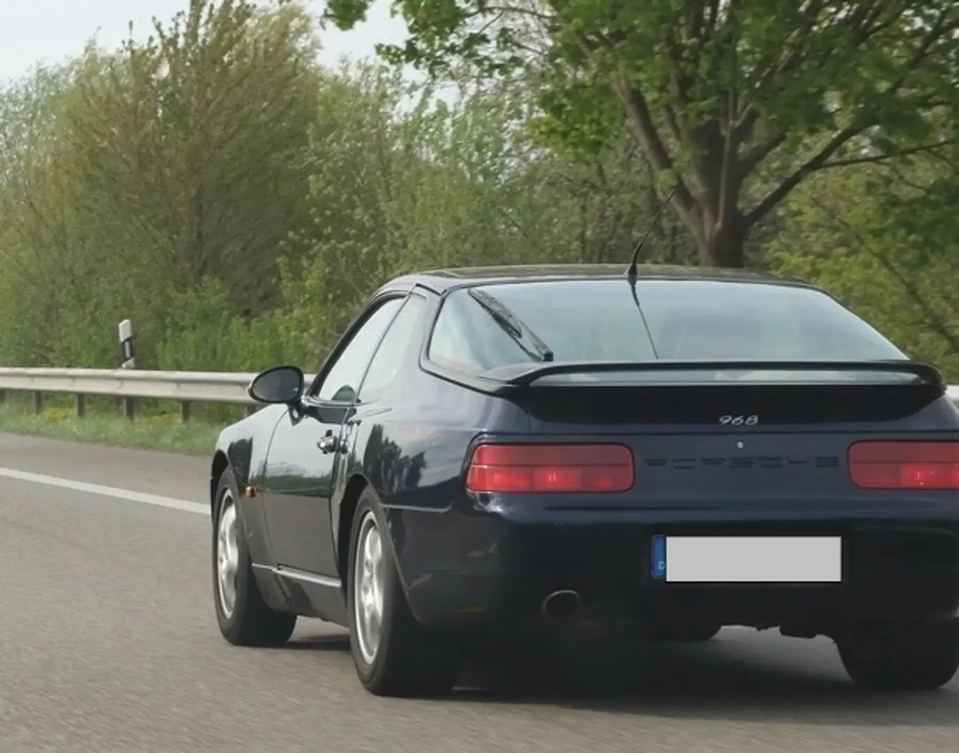 Porsche 968 Schalter, Deutsche Auslieferung, Targa Blau - 1