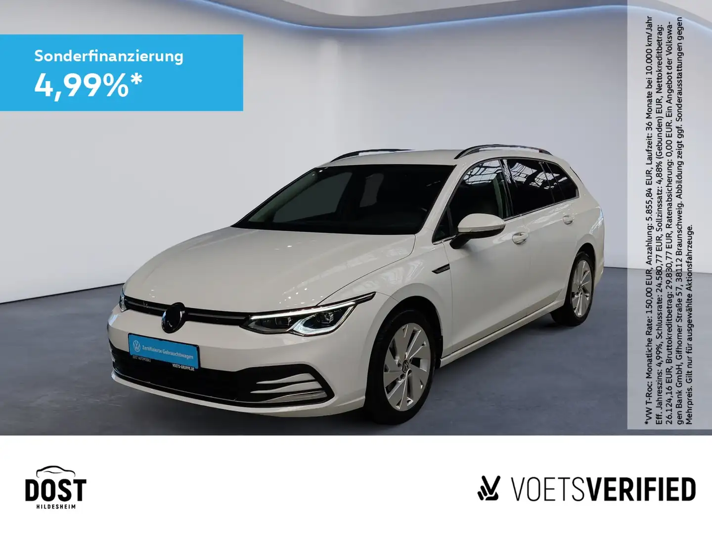 Volkswagen Golf VIII Variant Style 1.5 eTSI DSG AHK+NAVI Weiß - 1