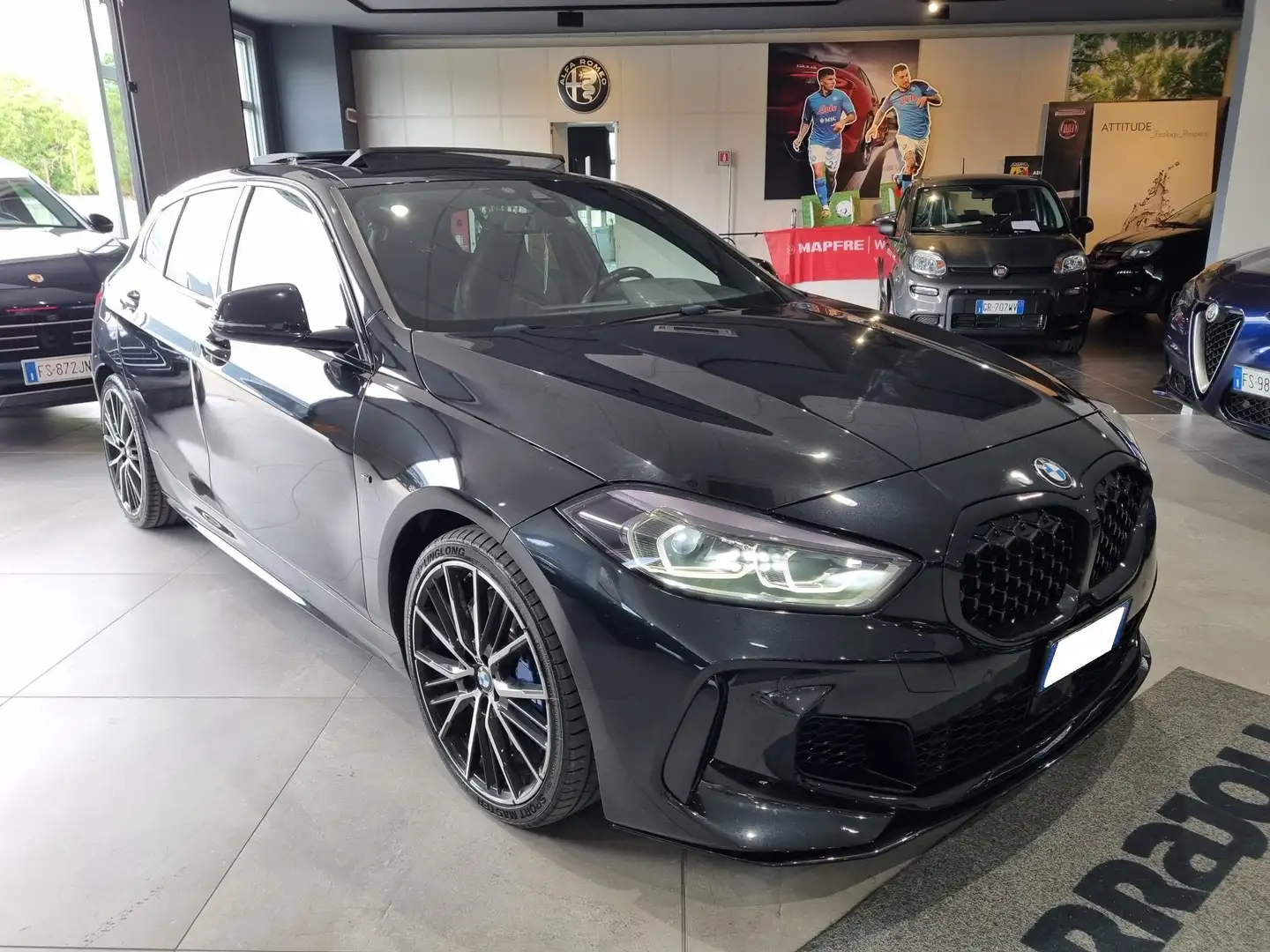 BMW 135 Serie 1 F40 M 135i xdrive auto Nero - 1