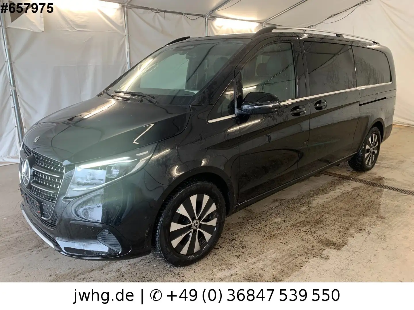 Mercedes-Benz V 300 d AVANTGARDE extralang|Distr|Multibeam|360 Noir - 1