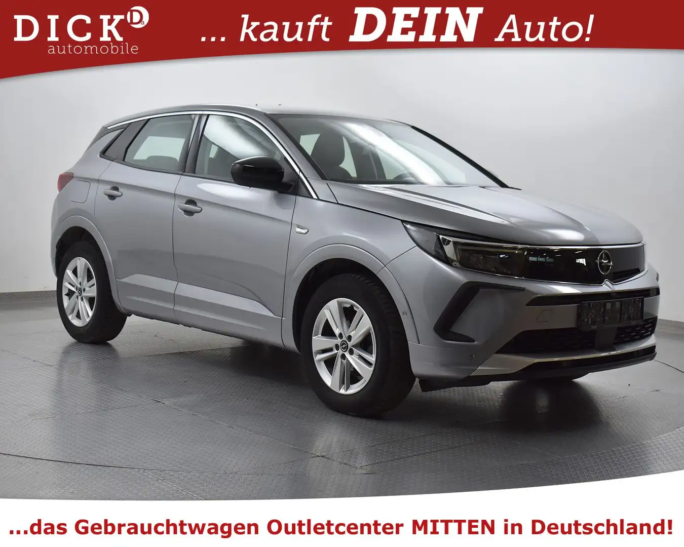 Opel Grandland X 1.2 Aut Enjoy LEDER+VIRTU+KAM+LED+ Grau - 1
