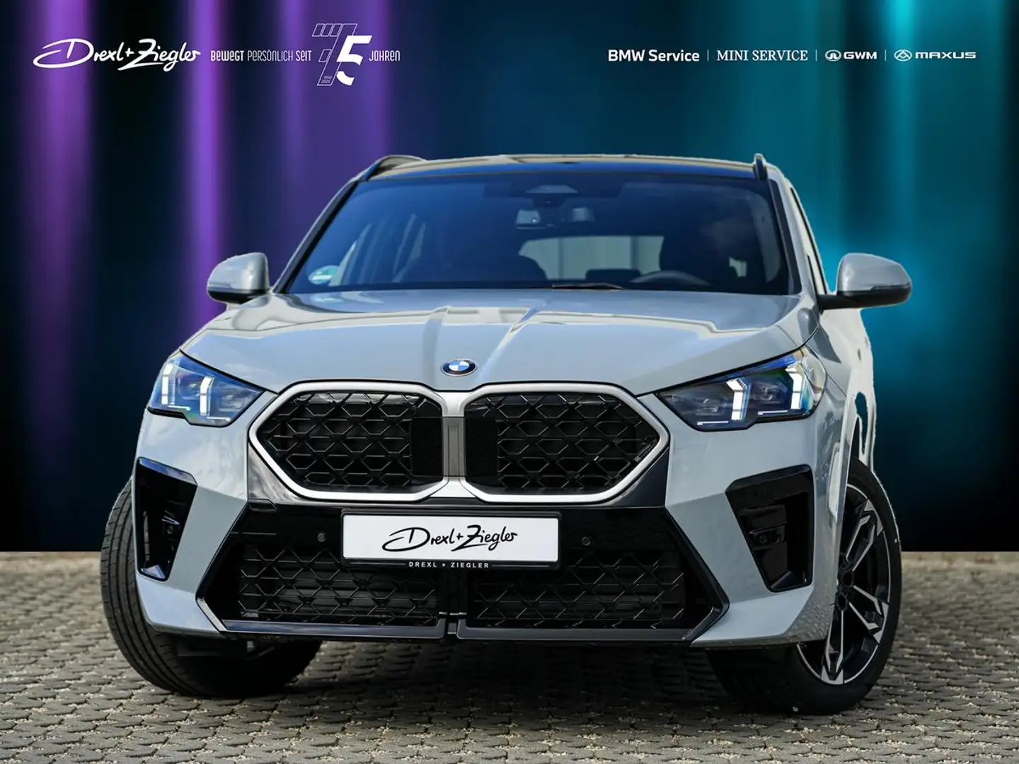 BMW X2 sDrive18d AHK AdLED PANO KoZg Ak-Glas Grau - 1