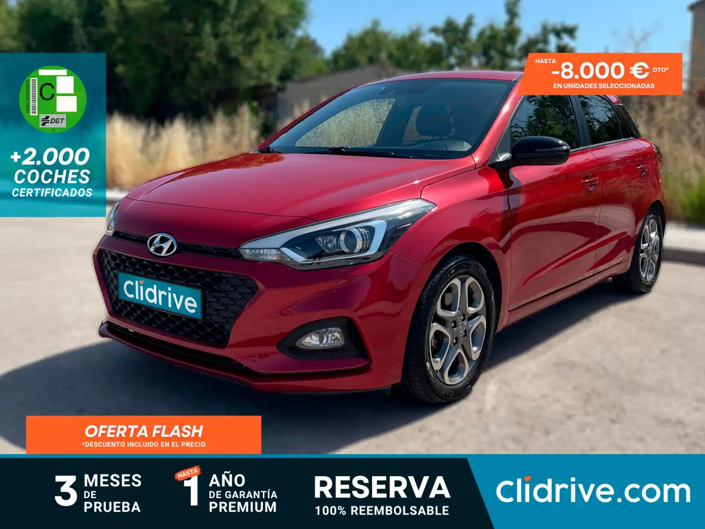 Hyundai i20 1.0 TGDI Tecno LE 100 Rojo - 1