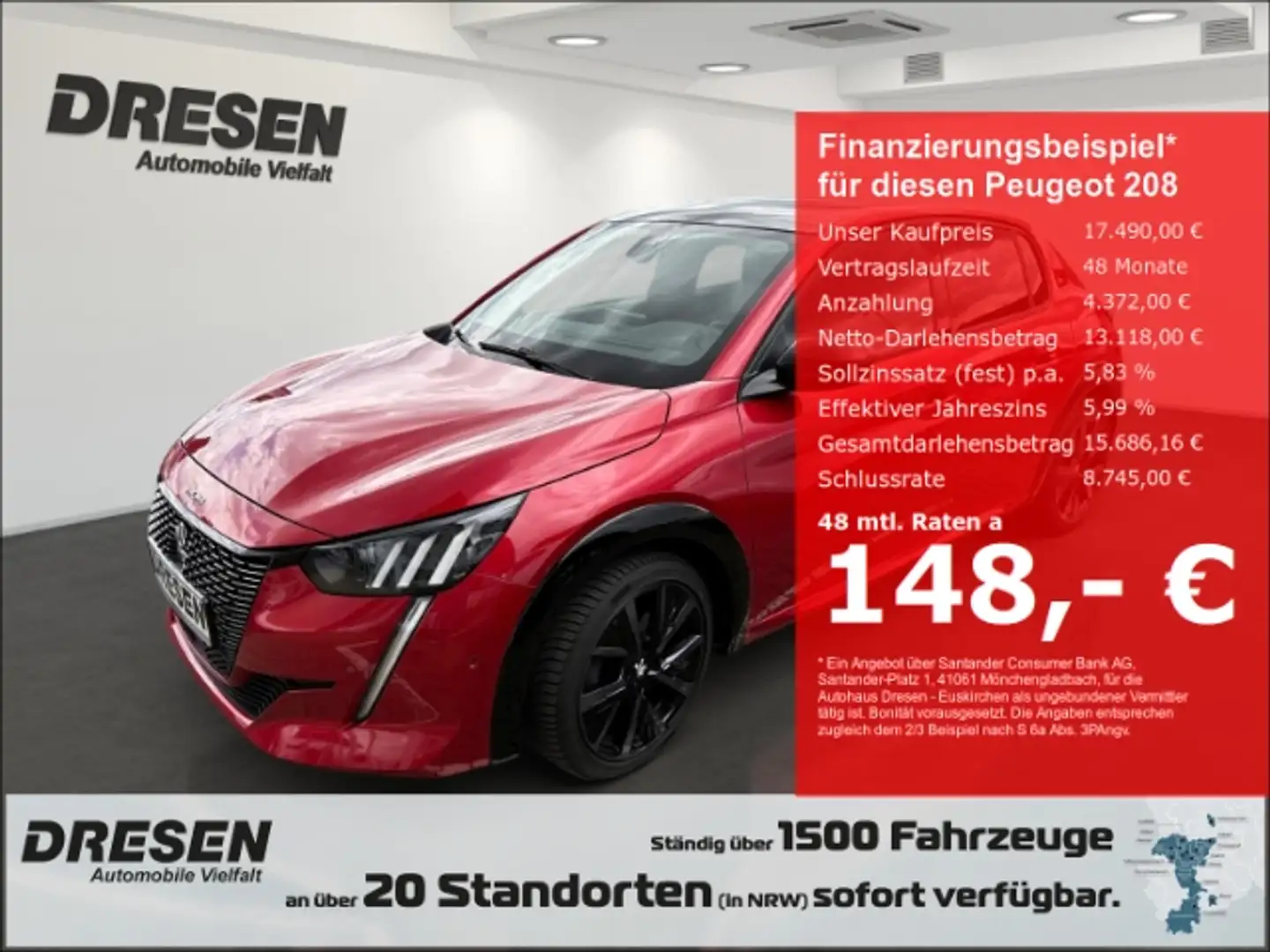Peugeot 208 GT 1.2 PureTech AT-8 (96 kW 131 PS) NAVI LED SHZ L Rouge - 1