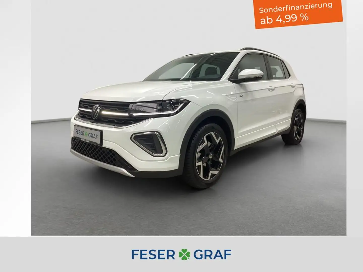Volkswagen T-Cross R-Line 1.0 TSI 85 kW DSG Matrix App GJR Weiß - 1