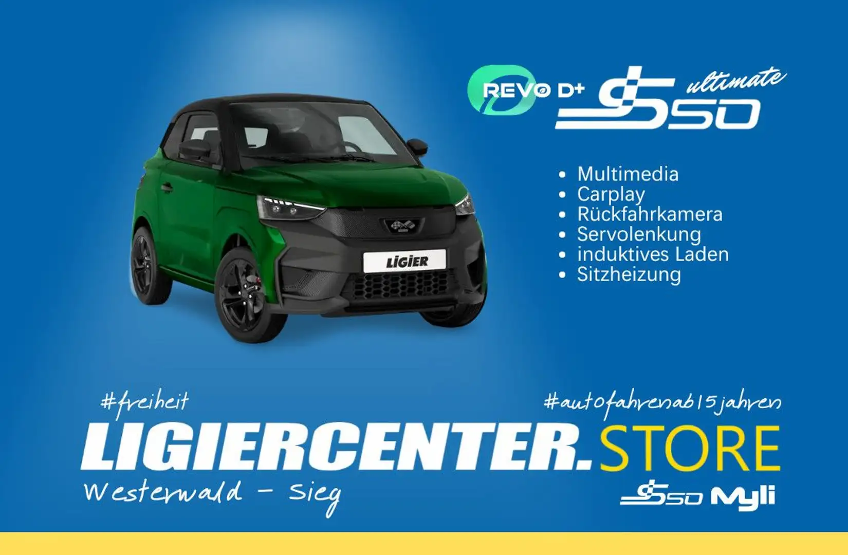 Ligier JS 50 New JS50 Ultimate Revo D+ | SHZ SERVO CARPLAY Verde - 1