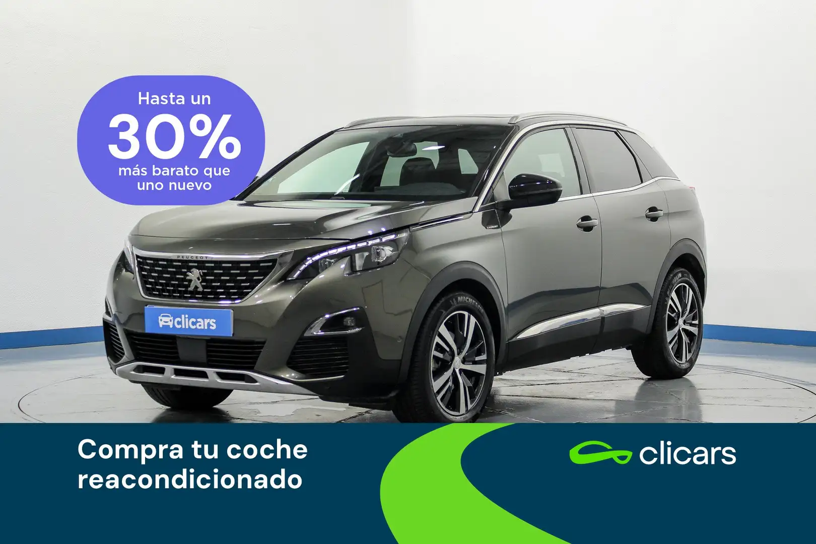 Peugeot 3008 1.2 S&S PureTech GT Line EAT8 130 Gris - 1
