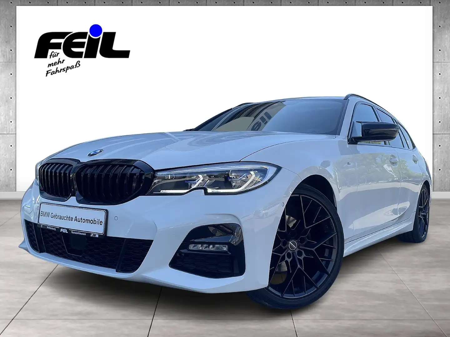BMW 320 i M Sport HiFi DAB WLAN Pano.Dach RFK Shz Weiß - 1