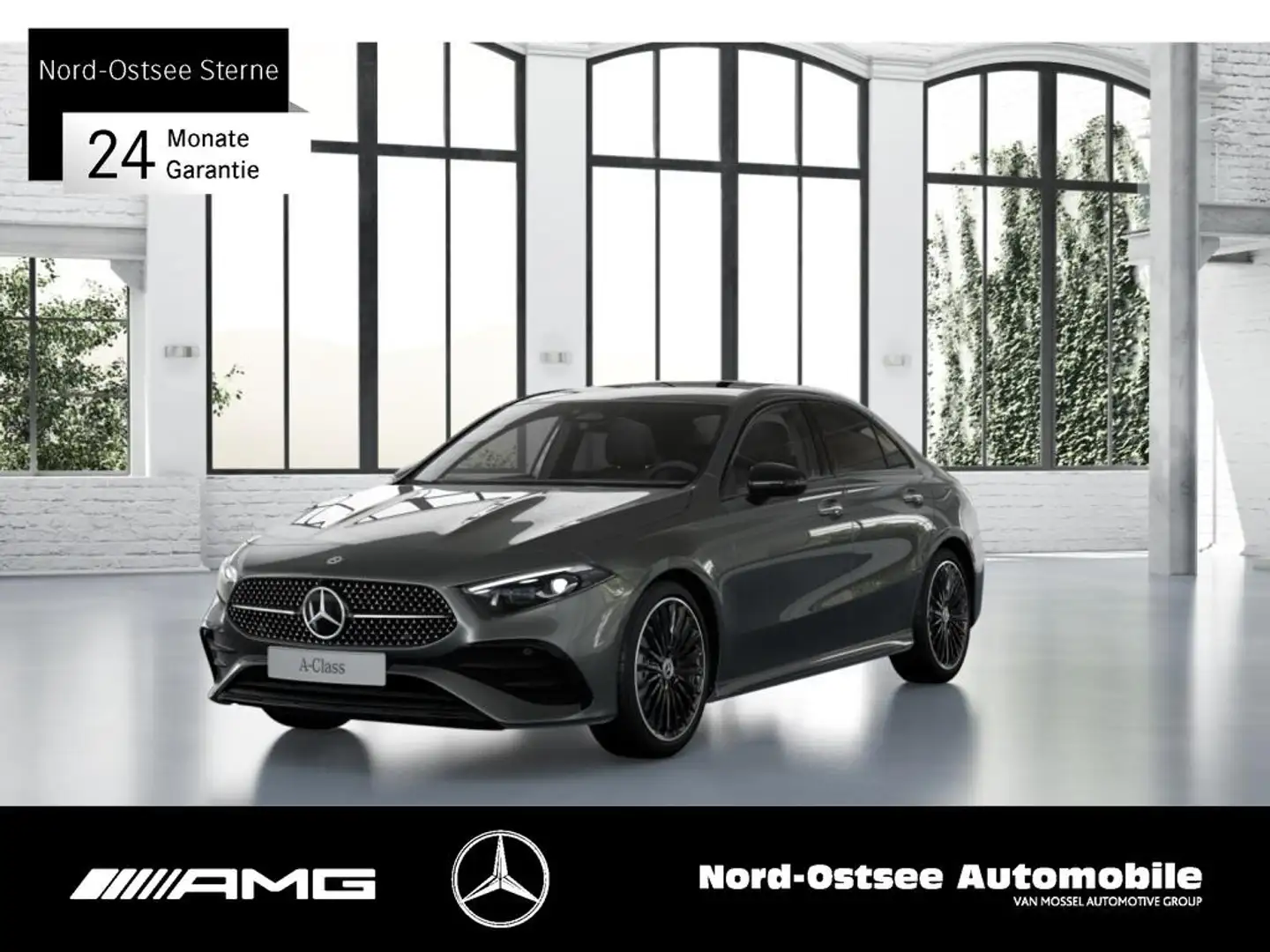 Mercedes-Benz A 200 d LIMOUSINE AMG LINE MULTIBEAM PDC NIGHT Grau - 1