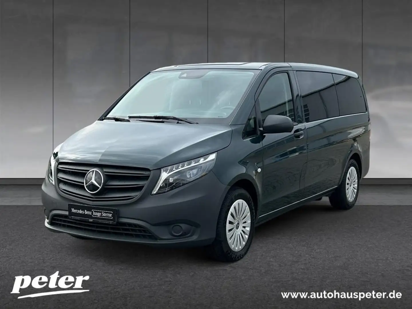 Mercedes-Benz Vito 124 CDI Mixto 4x4 9GT+LED+STHZG+DISTR+AHK Groen - 2