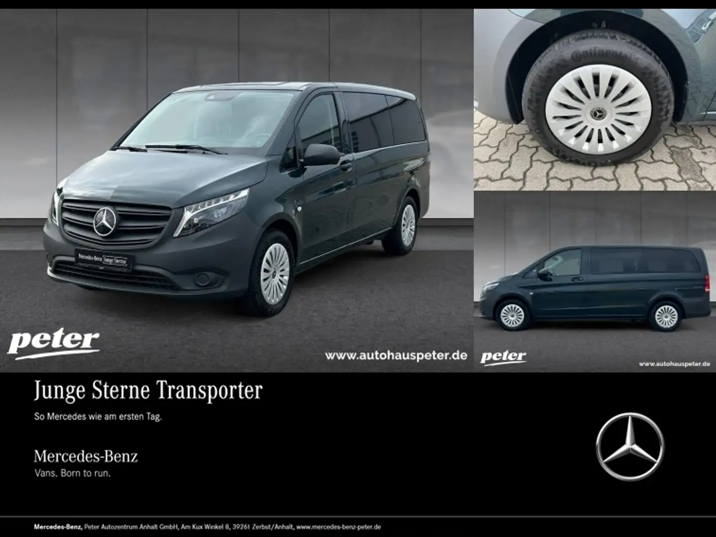 Mercedes-Benz Vito 124 CDI Mixto 4x4 9GT+LED+STHZG+DISTR+AHK Groen - 1