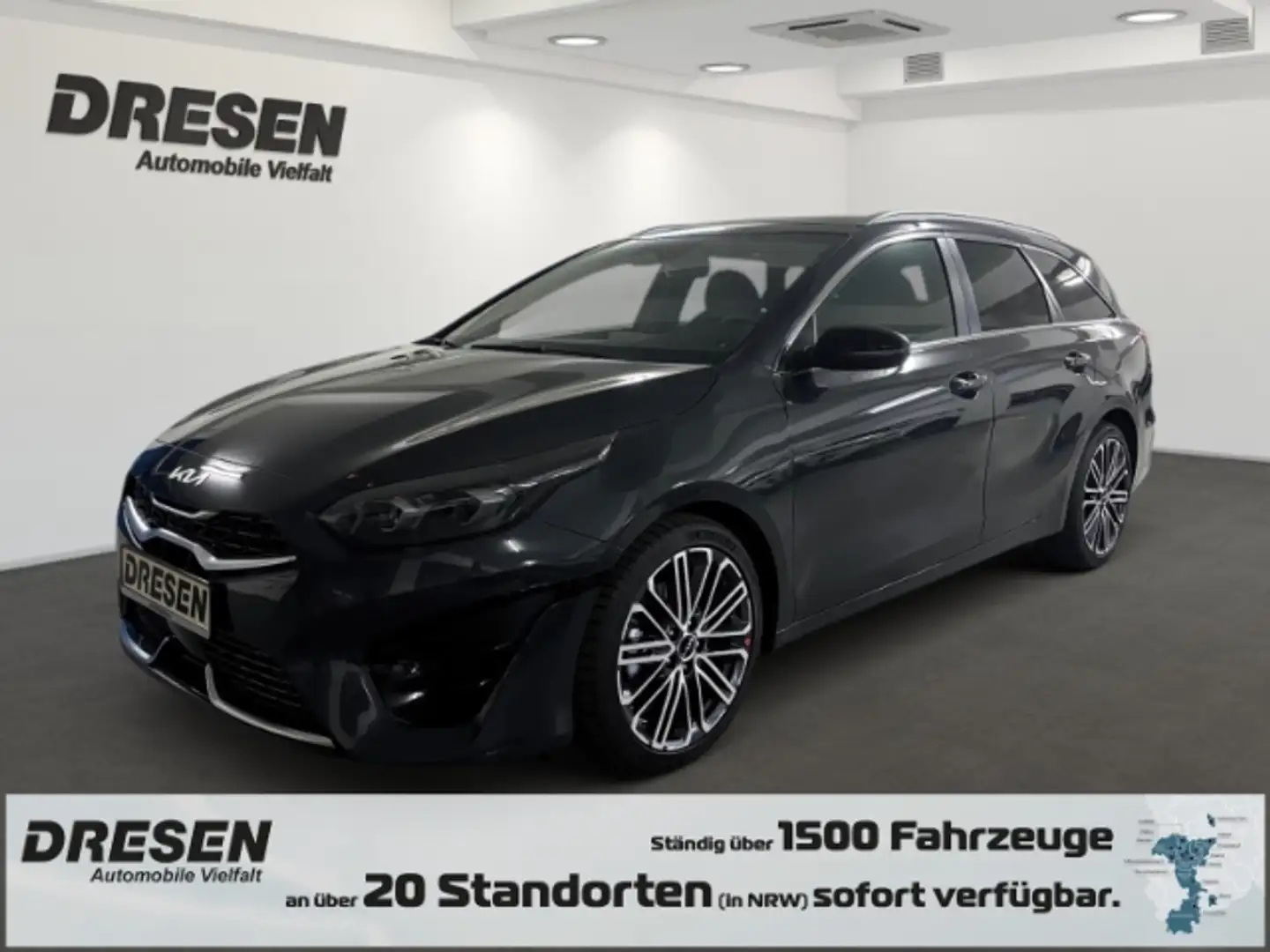 Kia Ceed SW / cee'd SW GT-Line 1.5 GLASDACH,MEMORY,NAVI,SITZHZG,KLIMA,LED Zwart - 1