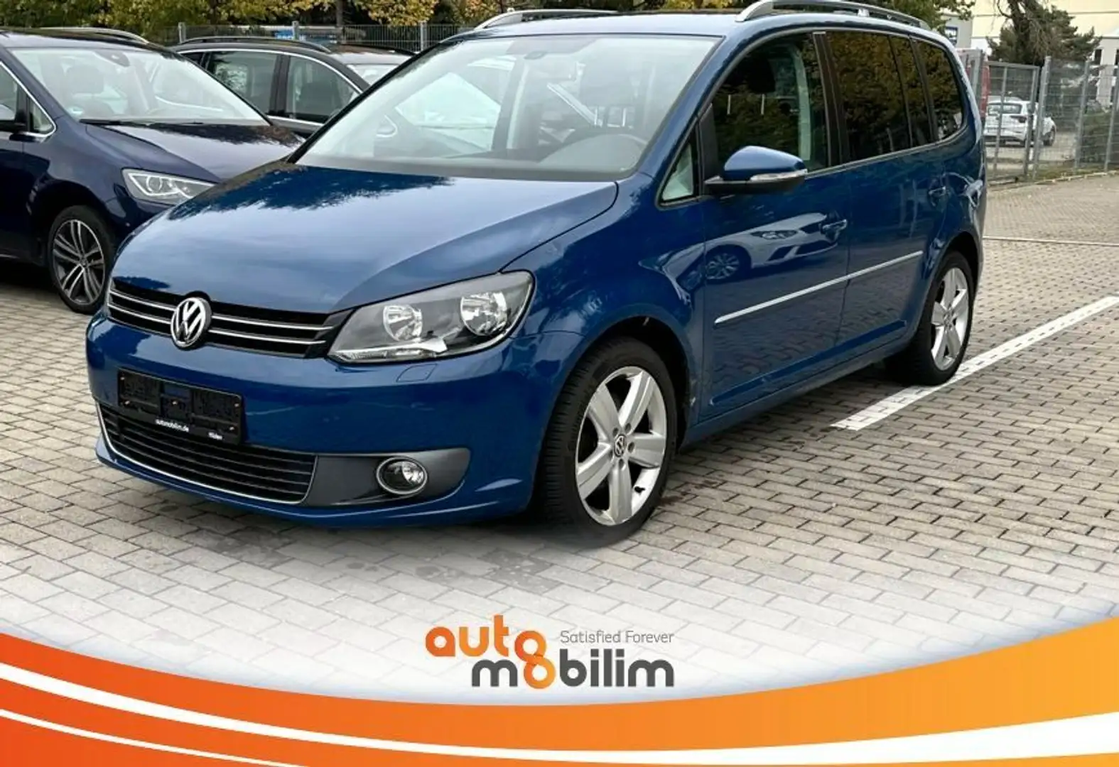 Volkswagen Touran Highline 2.0 TDI*DSG*7-Sitz*NAV*Temp*SHZ* Blau - 1