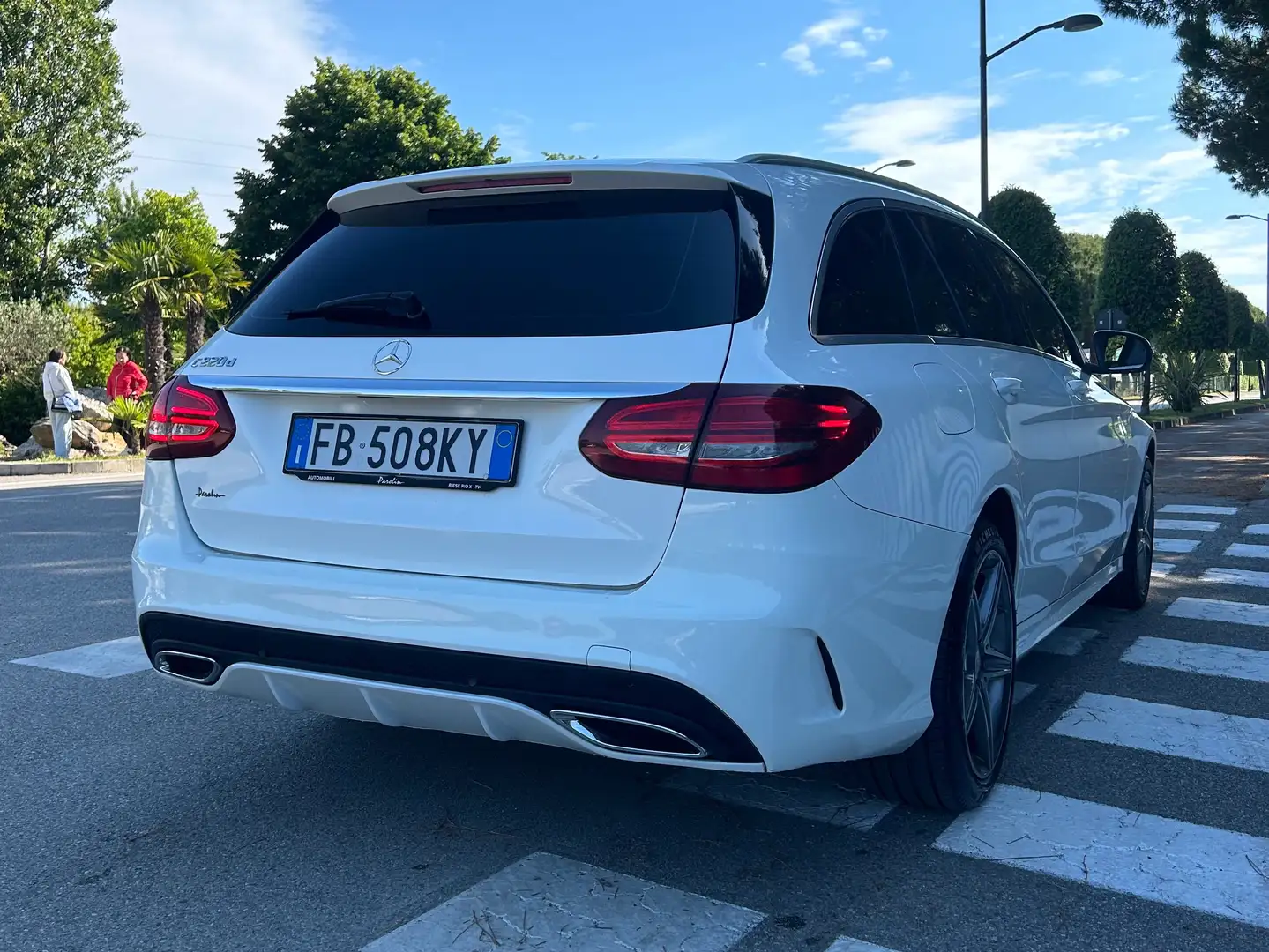 Mercedes-Benz C 220 Premium station wagon Blanc - 2
