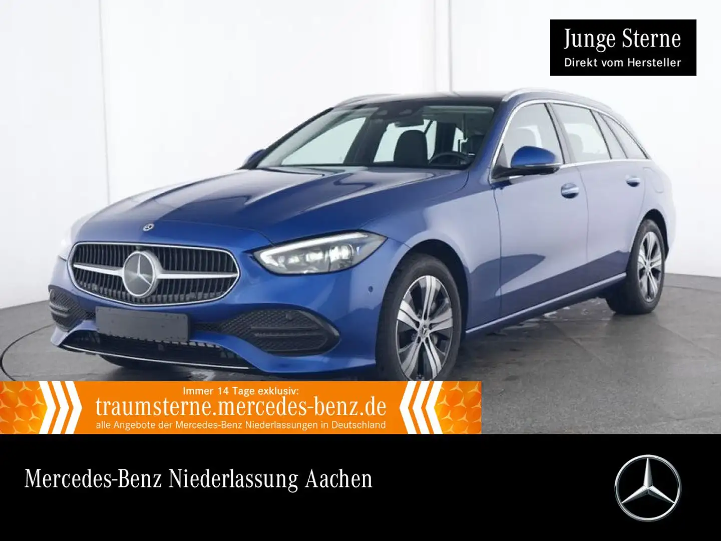 Mercedes-Benz C 300 e T AVANTG+PANO+360+SITZKLIMA+KEYLESS+9G Blau - 1