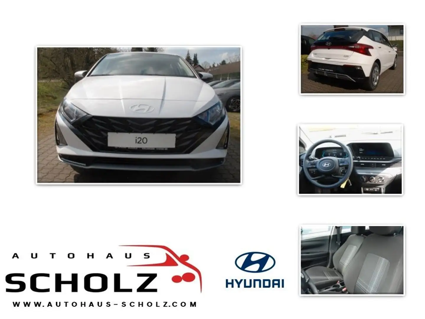 Hyundai i20 1.0 T-GDI Select Navi Kamera Bluetooth Blanc - 1