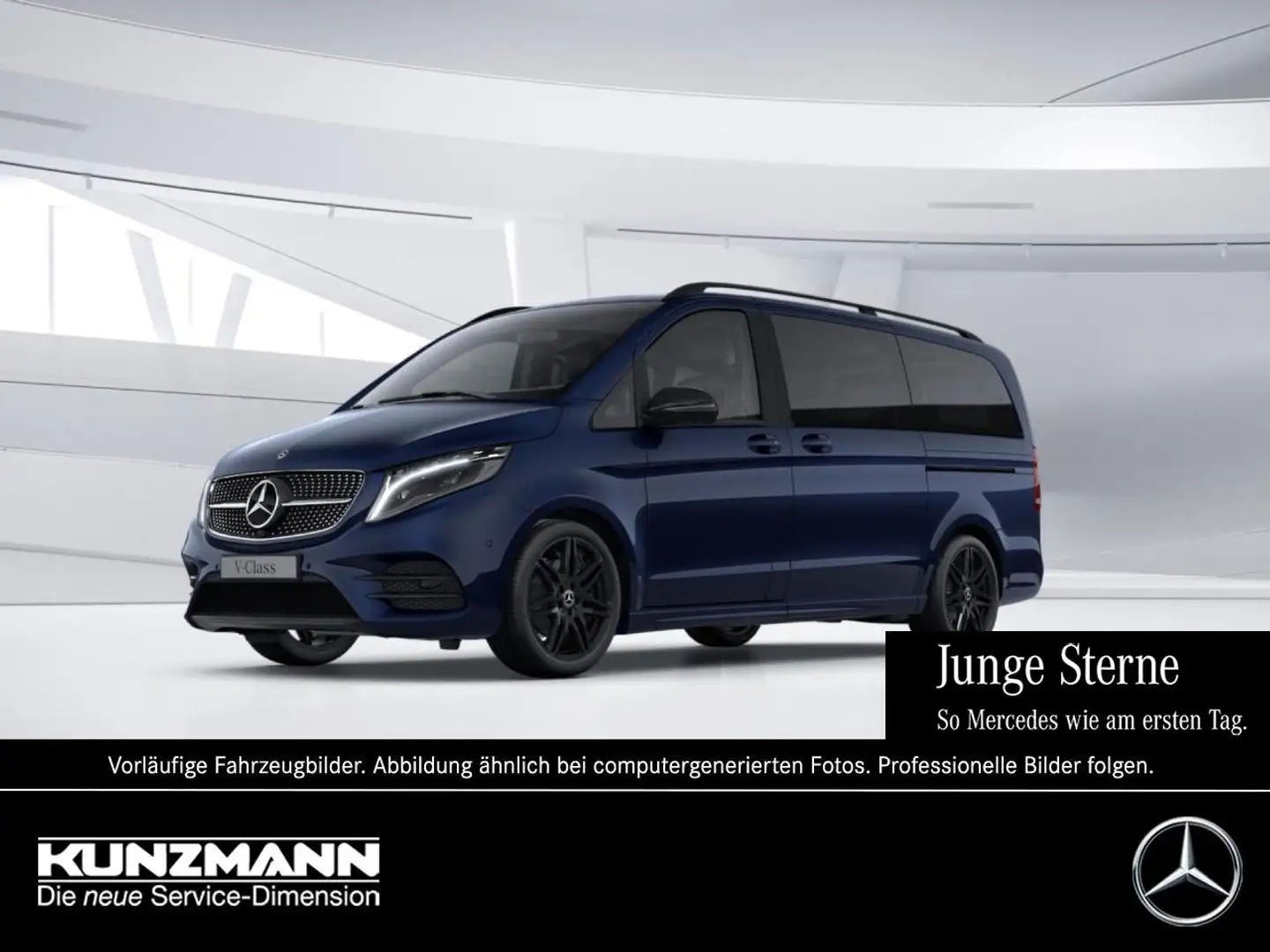 Mercedes-Benz V 250 d EDITION Lang AMG Night AHK Kamera Blau - 1