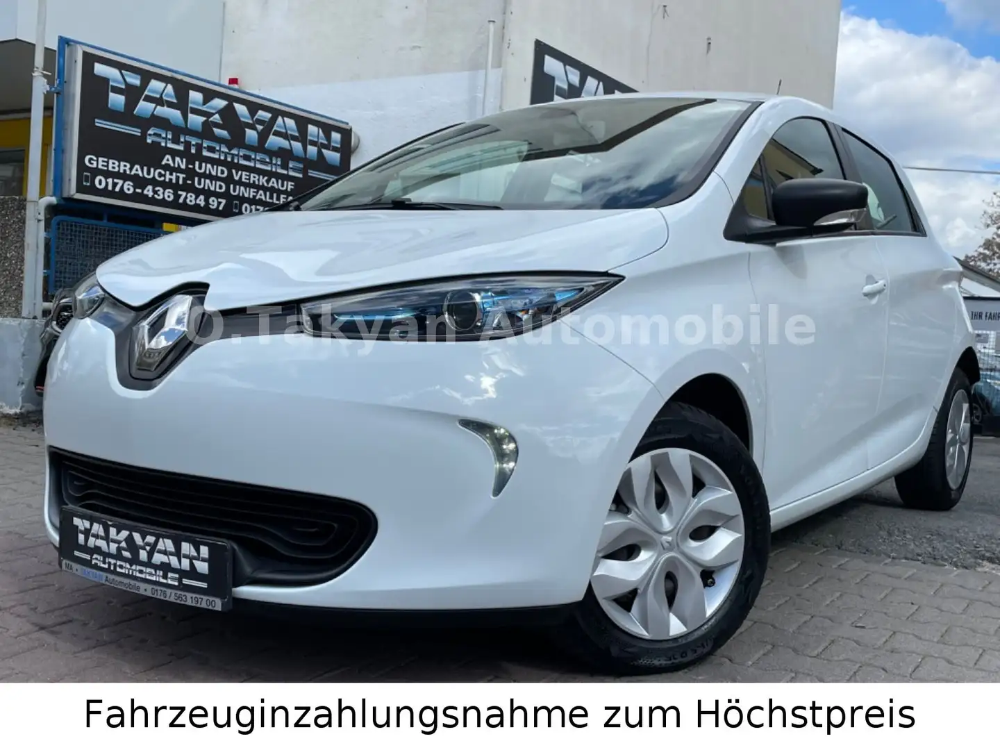 Renault ZOE Zoe Life Batterie inkl. * Top Zustand 41 KWh Weiß - 1