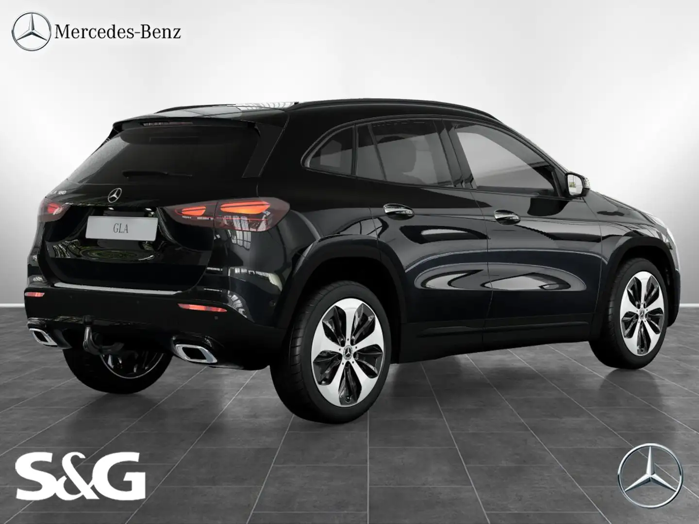 Mercedes-Benz GLA 180 Progressive 360°+LED+AHK+Night+Distronic Negro - 2