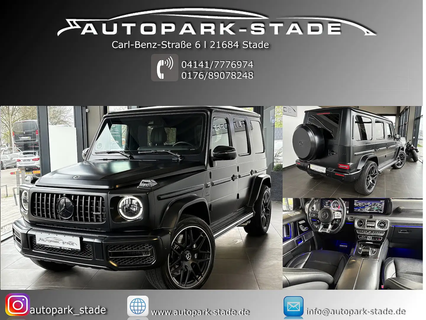Mercedes-Benz G 63 AMG magno black GSD Assist Sthzg. Massage Schwarz - 1