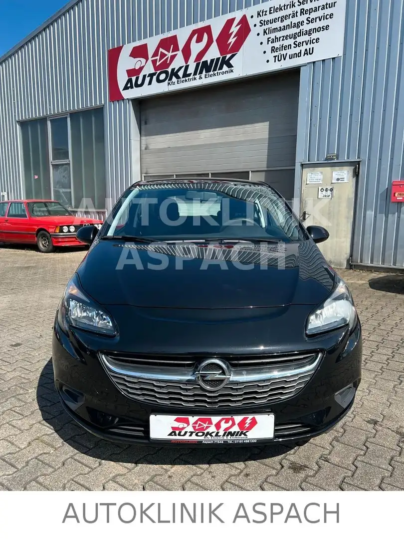 Opel Corsa E Selection * TÜV NEU * Negro - 2